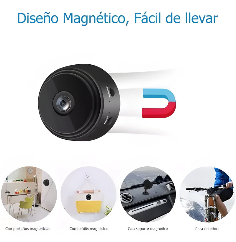 (COMPRA 1 LLEVA 2) Mini Cámara con Sensor de Movimiento + Visión Nocturna - VISIÓN PRO® [ULTRA HD 1080P]
