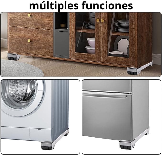 Soporte Universal Para Nevera, Lavadora, Estufa, Estanterías, Sofá, Armario... Paga al Recibir + Envío Gratis, MOVEFACIL PRO